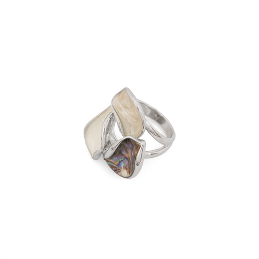 MOP Floral Shape Ring
