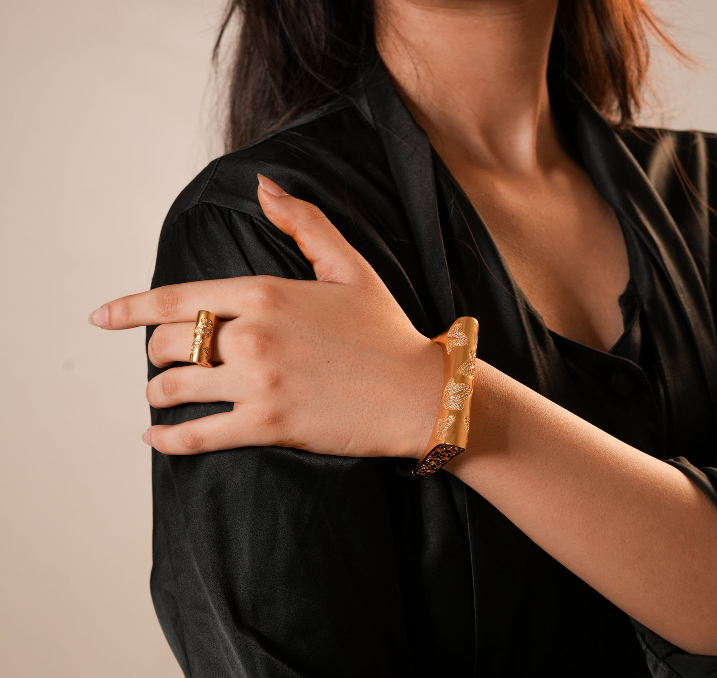 Veil of Venus Bracelet and rings set