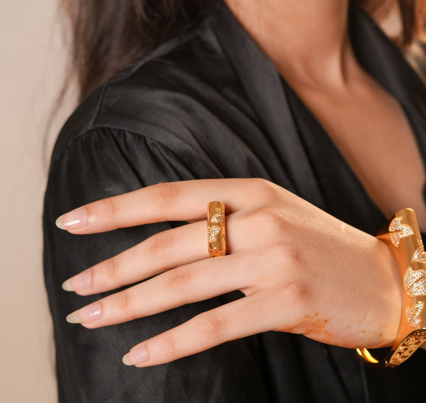 Veil of Venus Bracelet and rings set