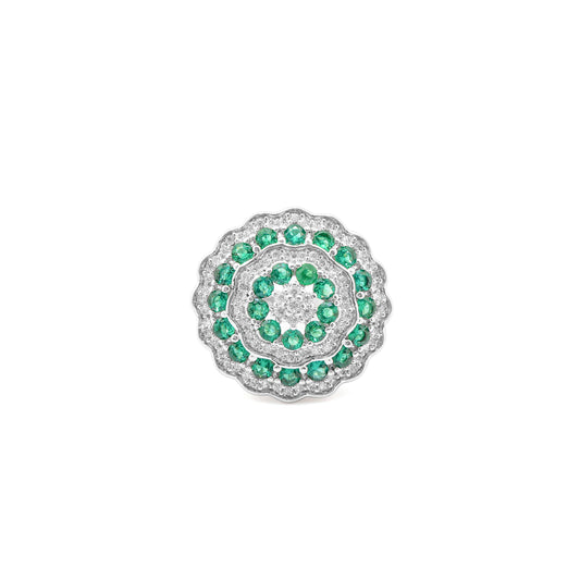 Emerald Bloom Ring