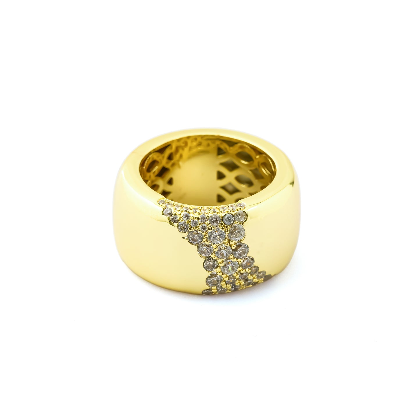 The Gilded Dome Pave Ring