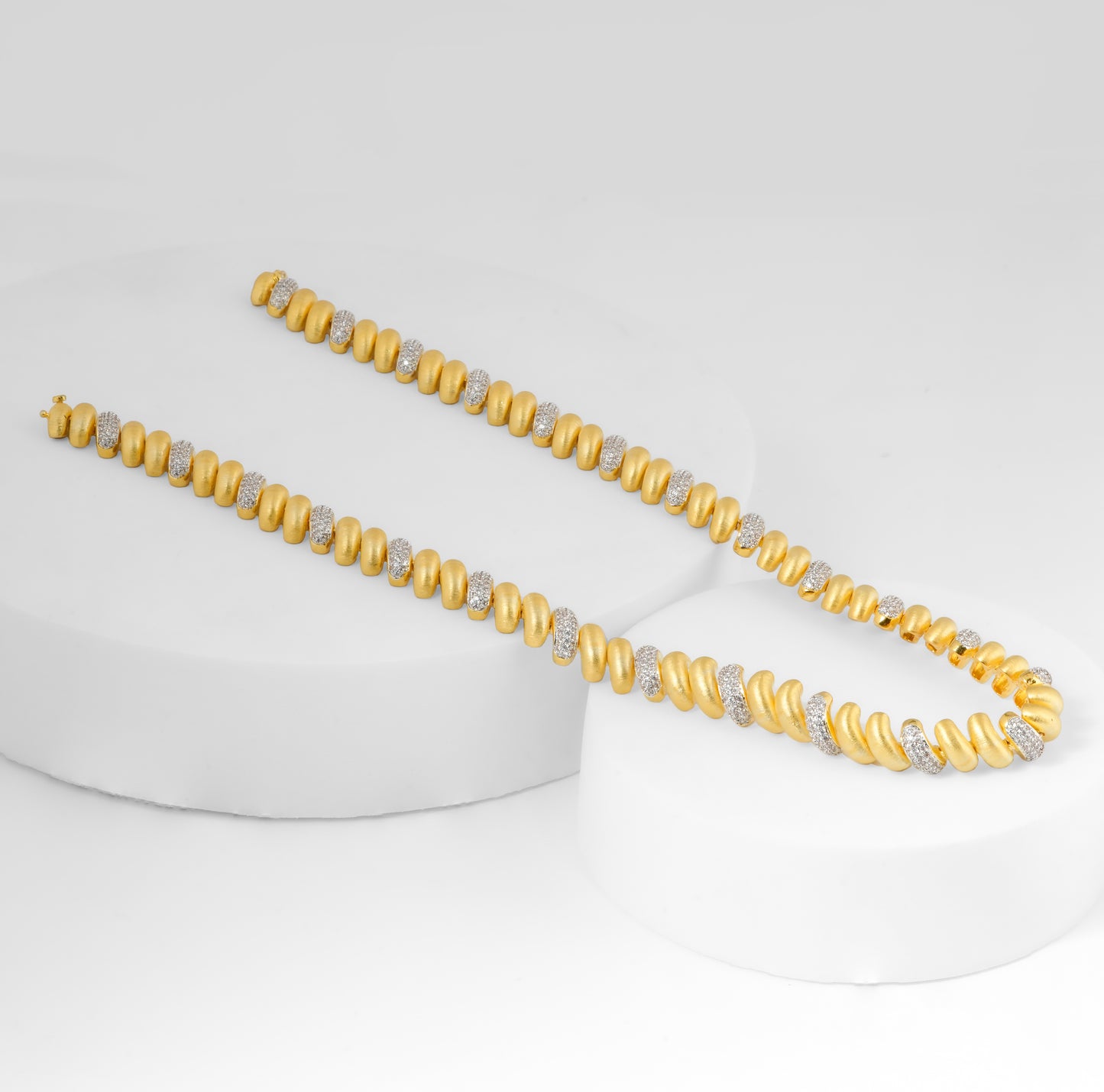 Frosted Gold Necklace