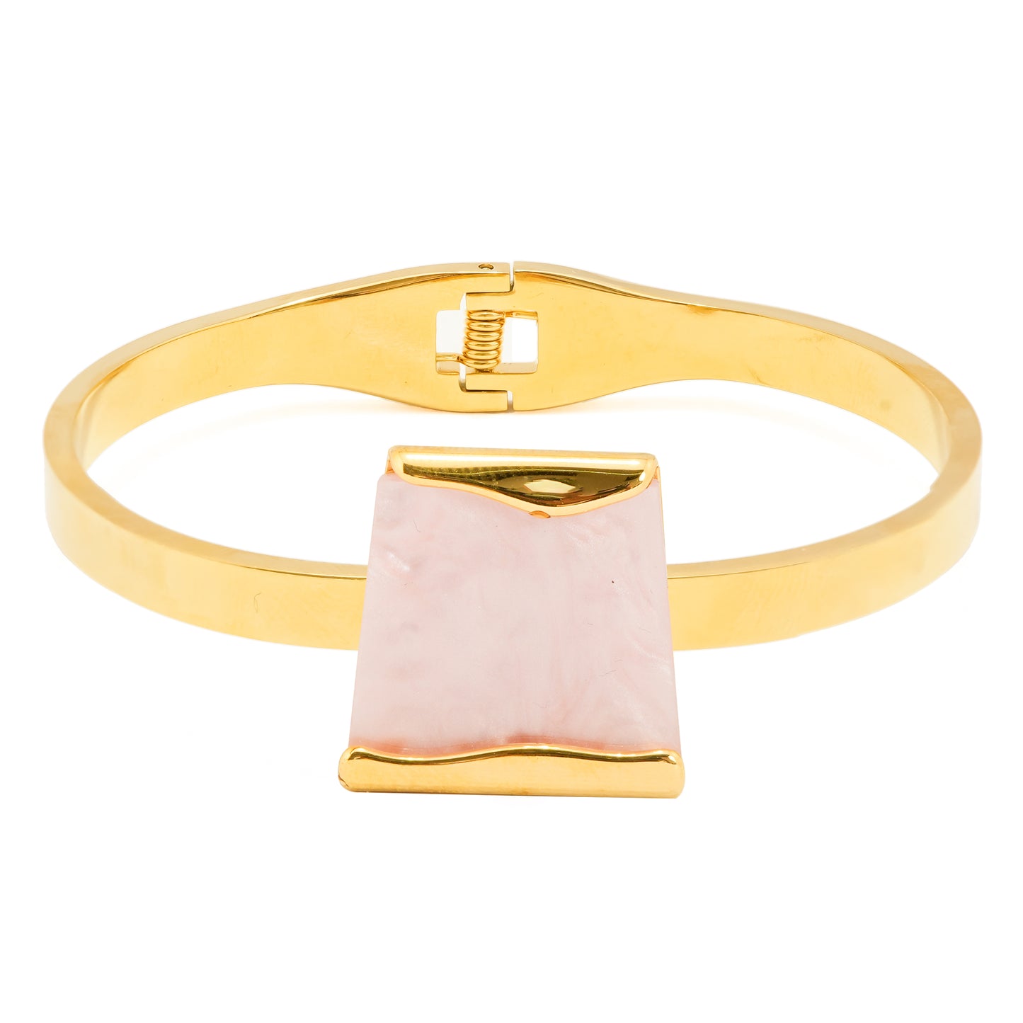 Gold Plated Pink Stone and Pearl Jewelry Set for Women | Luxury Gift Box for Girls – Complete Hamper with Necklace, Earrings, Bracelet and Ring