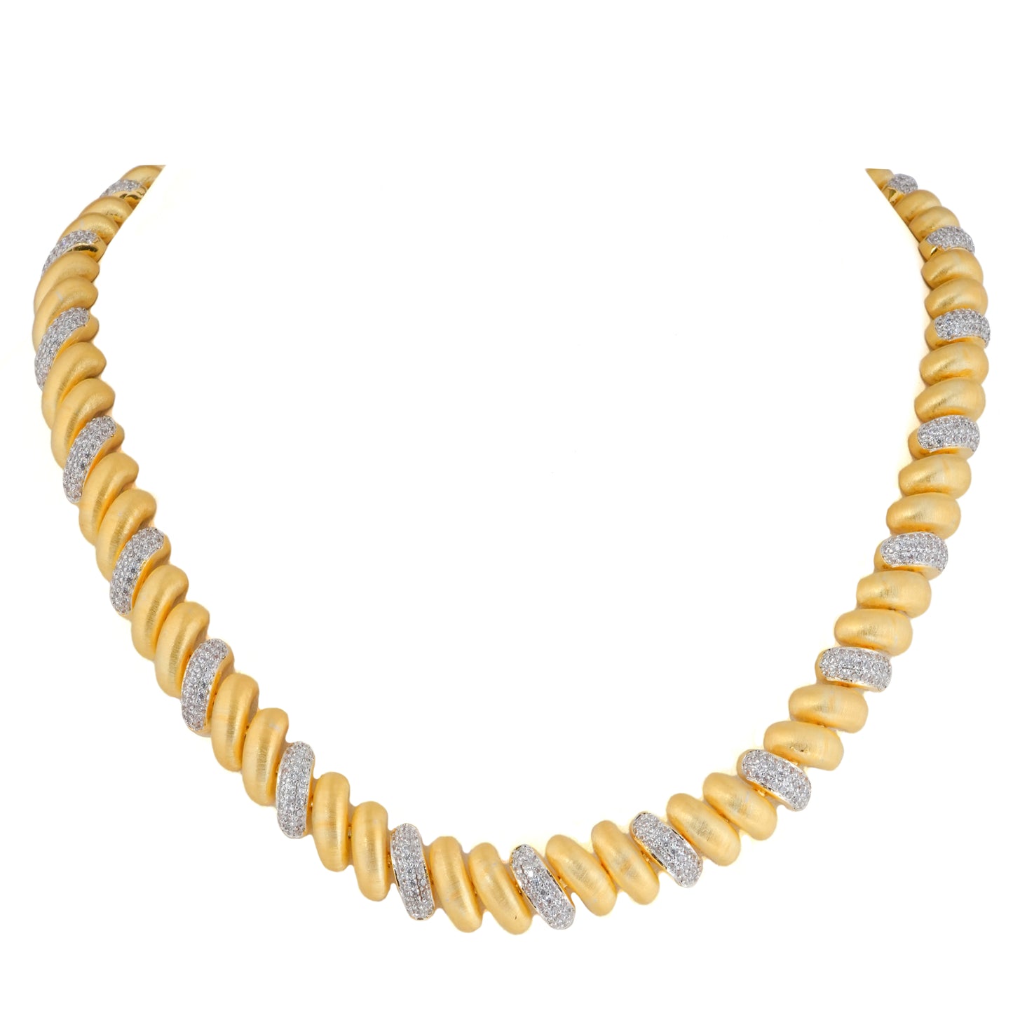 Frosted Gold Necklace